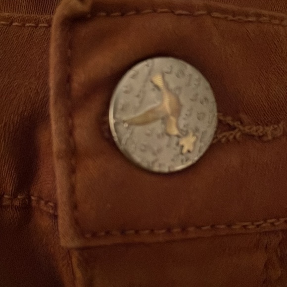 Rust color Beija Flor cotton with elastase pants - Picture 3 of 4